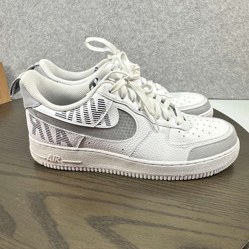 2019 Mens Nike Air Force One Low Under Construction Sz 10 BQ4421-100 - Picture 8 of 13
